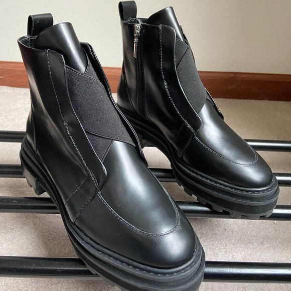 SCHUTZ Women Johan Leather Combat Boots - NEW NWOB - Picture 4 of 8